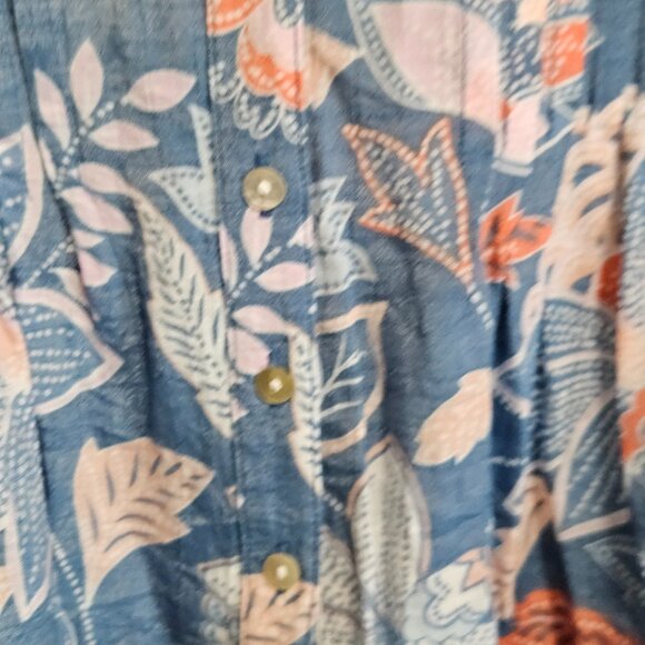 Ruby Rd Pleat Front/Roll Sleeve Blouse - Picture 4 of 7